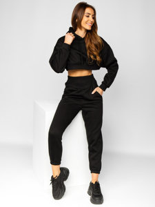 Women's 2-Piece Oversize Tracksuit Black Bolf 8C68