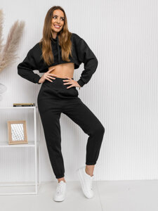 Women's 2-Piece Oversize Tracksuit Black Bolf 8C68