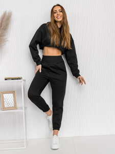 Women's 2-Piece Oversize Tracksuit Black Bolf 8C68