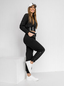 Women's 2-Piece Oversize Tracksuit Black Bolf 8C78