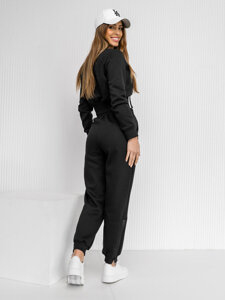 Women's 2-Piece Oversize Tracksuit Black Bolf 8C78