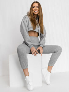 Women's 2-Piece Oversize Tracksuit Grey Bolf 8C68