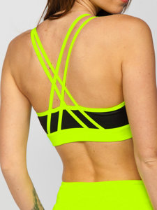 Women's 2-Piece Sport Outfit Black-Yellow Bolf XL011