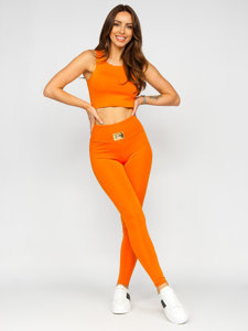 Women's 2-Piece Sport Outfit Fashion Orange Bolf 022