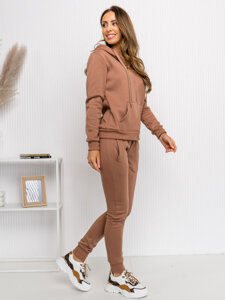 Women's 2-Piece Tracksuit Beige Bolf 0003