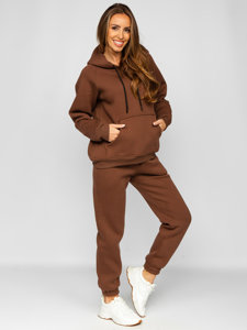 Women's 2-Piece Tracksuit Brown Bolf 5996