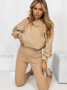 Women's 2-Piece Tracksuit California Beige Bolf VE50