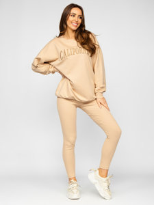 Women's 2-Piece Tracksuit California Beige Bolf VE50