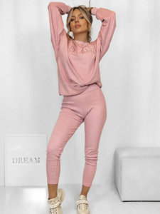 Women's 2-Piece Tracksuit California Powder Pink Bolf VE50