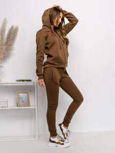 Women's 2-Piece Tracksuit Chocolate Bolf 0003