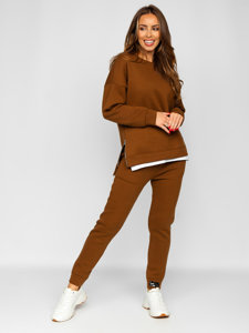 Women's 2-Piece Tracksuit Chocolate Bolf T2247