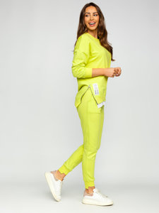 Women's 2-Piece Tracksuit Lime Green Bolf VE05