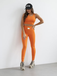 Women's 2-Piece Tracksuit Orange Bolf 022A