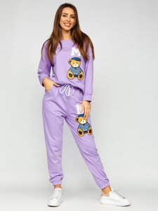 Women's 2-Piece Tracksuit Violet Bolf 52308