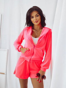 Women's 2-Piece Velour Tracksuit Mango Coral Bolf 8190