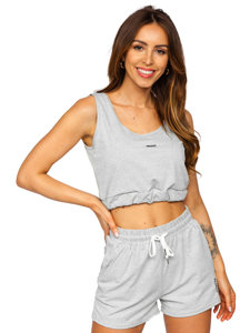 Women's 2-piece Sport Outfit Grey Bolf YP1003