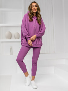 Women's 3-piece Tracksuit Fuchsia Bolf 2102