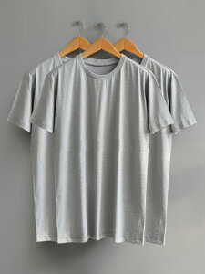 Women's Basic T-shirt Grey Bolf SD211-3P 3PACK