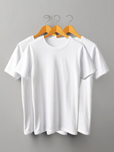 Women's Basic T-shirt White Bolf SD211-3P 3PACK