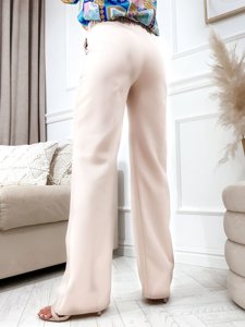 Women's Bell Bottoms Pants Ecru Bolf 8158