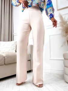 Women's Bell Bottoms Pants Ecru Bolf 8158