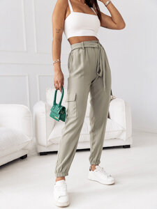 Women’s Cargo Joggers Khaki Bolf 8266