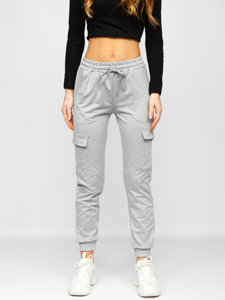 Women's Cargo Sweatpants Grey Bolf HW2516C