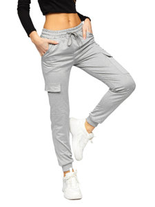 Women's Cargo Sweatpants Grey Bolf HW2516C