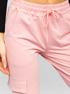 Women's Cargo Sweatpants Pink Bolf HW2516C