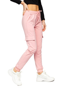 Women's Cargo Sweatpants Pink Bolf HW2516C