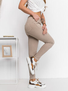 Women's Denim Leggings Beige Bolf S108