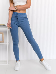 Women's Denim Leggings Blue Bolf S108