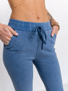 Women's Denim Leggings Blue Bolf S108