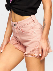 Women's Denim Shorts Pink Bolf A63