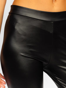 Women's Faux Leather Leggings Black Bolf 0012