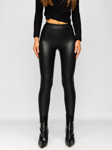 Women's Faux Leather Leggings Black Bolf J51700