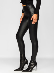 Women's Faux Leather Leggings Black Bolf J51700