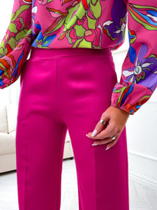 Women's Flared Pants Fuchsia Bolf 8158