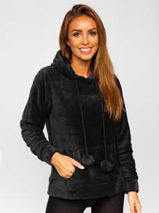 Women's Fleece Hoodie Black Bolf HH033