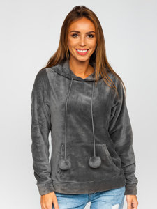 Women's Fleece Hoodie Dark Grey Bolf HH033