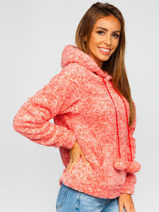 Women's Fleece Hoodie Red Bolf HH034