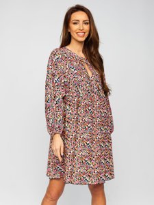 Women's Floral Dress Black Bolf 3019