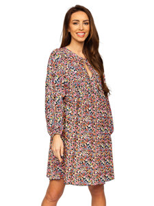 Women's Floral Dress Black Bolf 3019