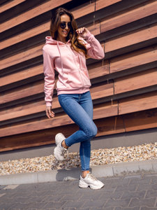 Women's Hoodie Light Pink Bolf W03B-56