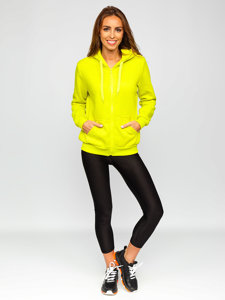 Women's Hoodie Lime Green Bolf W03