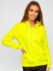 Women's Hoodie Lime Green Bolf W03