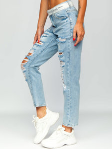 Women's Jeans with Belt Sky Blue Bolf BS502