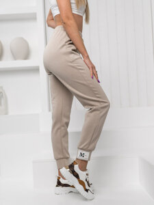 Women's Jogger Sweatpants Beige Bolf W7803