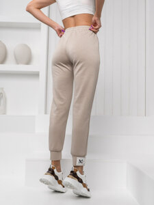 Women's Jogger Sweatpants Beige Bolf W7803