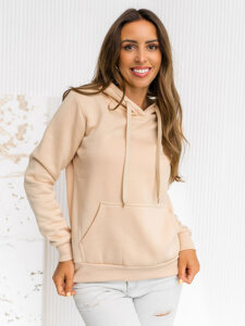 Women's Kangaroo Sweatshirt Light Beige Bolf W02B